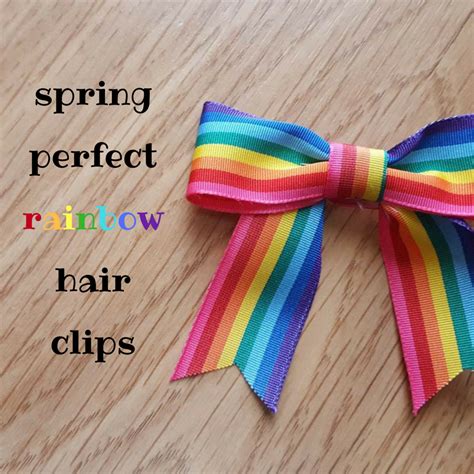 Spring-perfect rainbow hair clips |Keeping it Real