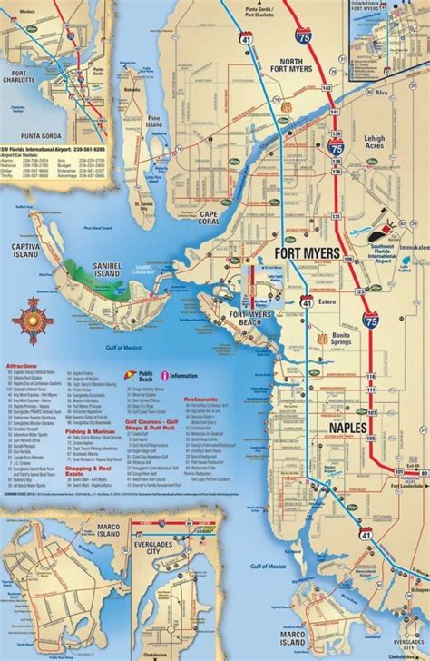 Southwest Florida Map, Attractions And Things To Do, Coupons - Coral ...