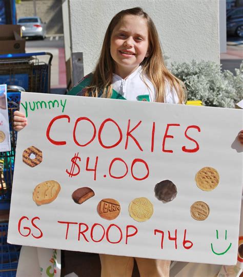 HUNTINGTON BEACH GIRL SCOUT TROOP 746: OUR FIRST COOKIE BOOTH