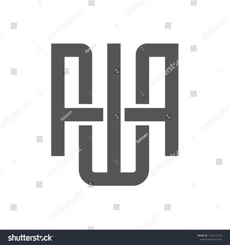 Awa Monogram Logo Stock Vector (Royalty Free) 1145515733 | Shutterstock