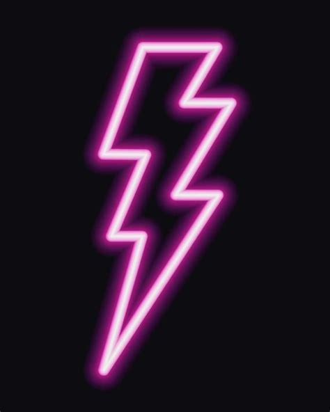 Neon lightening Sign superhero Bolt A4 Fashion Kids room home decor Poster Art | Neon painting ...