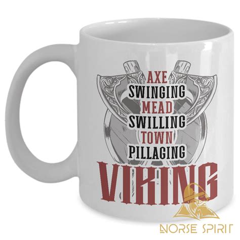 Axe Swinging Viking White Mug | Mugs, Norse jewelry, Axe