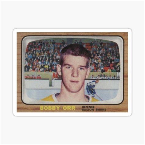 "Bobby Orr Rookie Card" Sticker for Sale by Saint-Designs77 | Redbubble