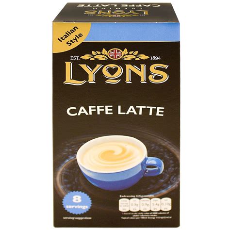 Lyons Caffe Latte 8pk | Tea, Coffee & Hot Drinks | B&M Stores