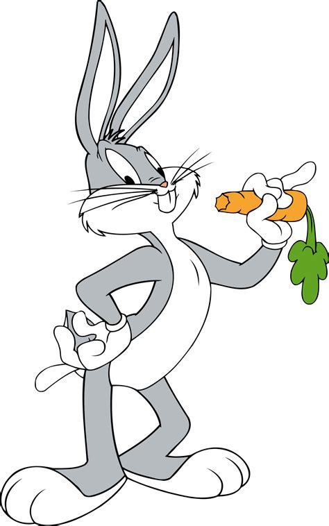 Check out this transparent Bugs Bunny eating carrot PNG image