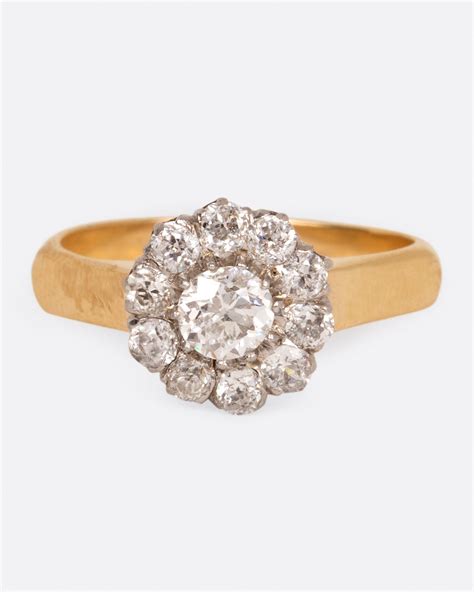 Vintage Diamond Flower Ring – Love Adorned