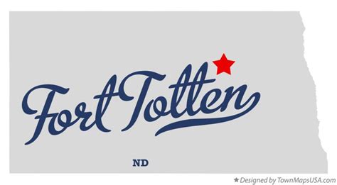 Map of Fort Totten, ND, North Dakota