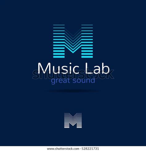 M Letter Music Logo Template Creative Stock Vector (Royalty Free) 528221731