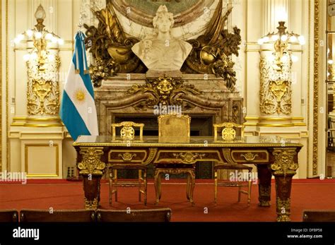 White Hall, Government House Casa Rosada, Buenos Aires, Argentina In this hall the ministers ...