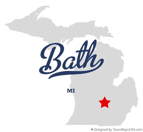 Map of Bath, MI, Michigan