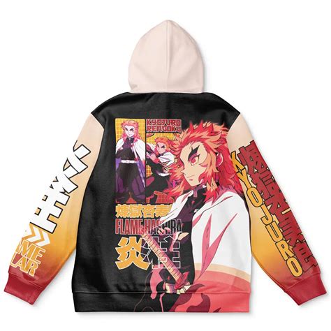 Kyojuro Rengoku V2 Demon Slayer Streetwear Hoodie | Otakuwearlab