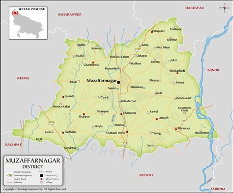 Muzaffarnagar Map