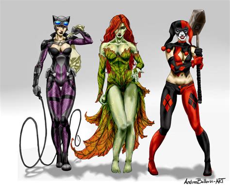 The Gotham City Sirens by AndresBellorin-ART on DeviantArt