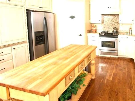 kitchen island butcher block large butcher block island table round ...