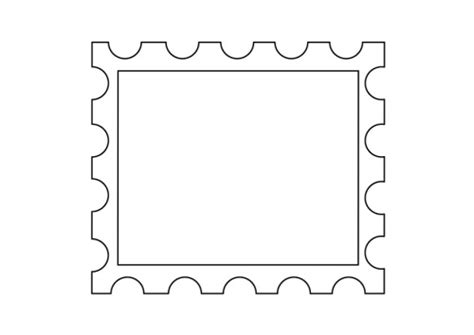 postage stamp template - Clip Art Library