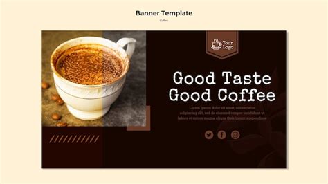 Coffee shop banner template | Free PSD File