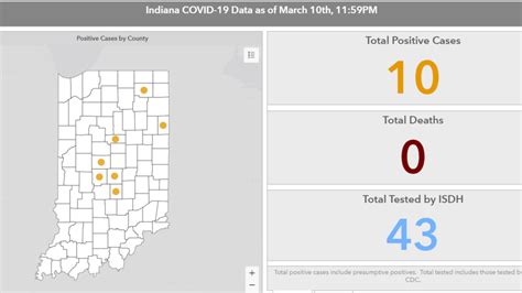 New map shows positive cases of coronavirus in Indiana by county | WSBT