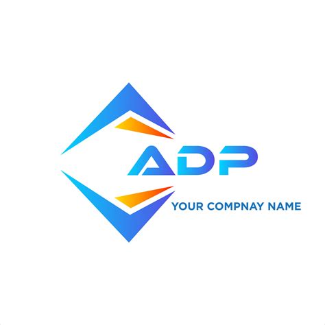 ADP abstract technology logo design on white background. ADP creative initials letter logo ...