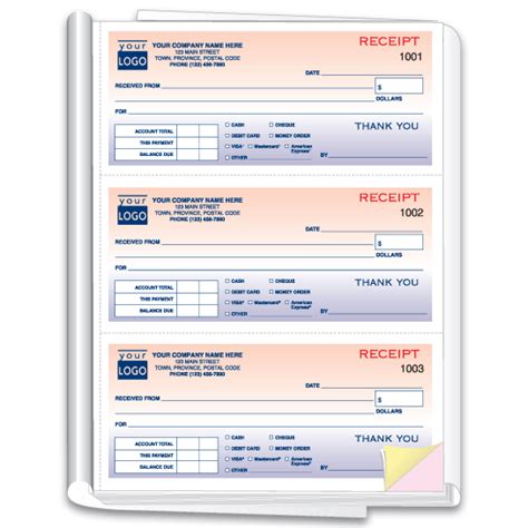 Design Your Own Business Books (Receipts) | Ref. SP693A-2