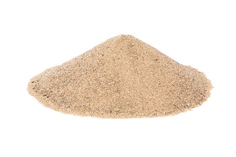 Pile Of Dry Sand On A Plain White Background Stock Photo - Download ...