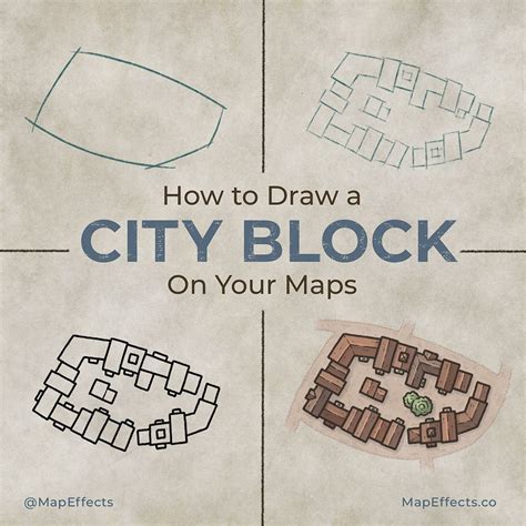 How to Draw a City Block on Your Fantasy Maps — Map Effects