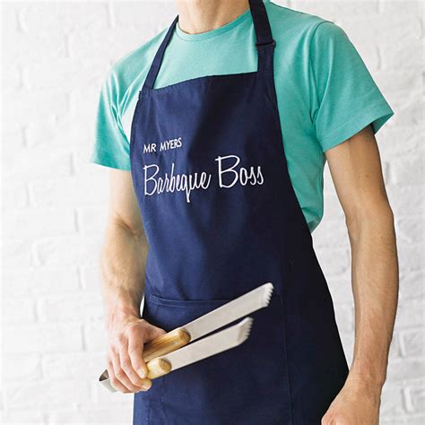 personalised bbq apron by big stitch | notonthehighstreet.com