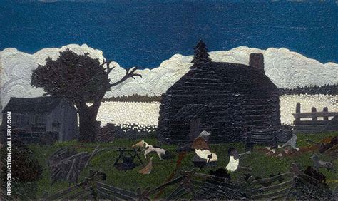 Cabin in The Cotton 1930 by Horace Pippin | Oil Painting Reproduction