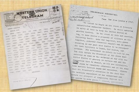 Decoded Zimmermann telegram sets U.S. on path to war | Article | The United States Army