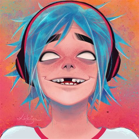 2D, Humility - Gorillaz | Fan art by Lüleiya on Tumblr | Иллюстрации ...