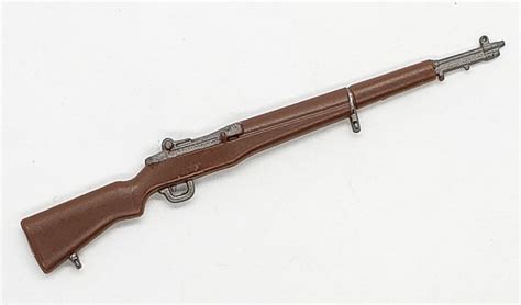 US M1 Garand Rifle GUN-METAL & BROWN Version - 1:18 Scale Weapon for 3 ...