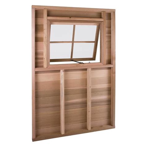 Cedarshed Cedar Acrylic Storage Shed Window at Lowes.com