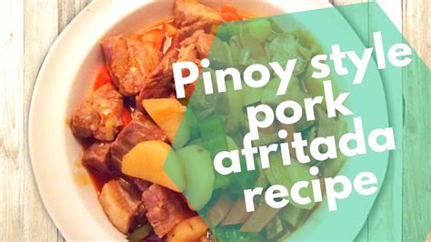 Pinoy style Pork Afritada Recipe (Filipino Original)