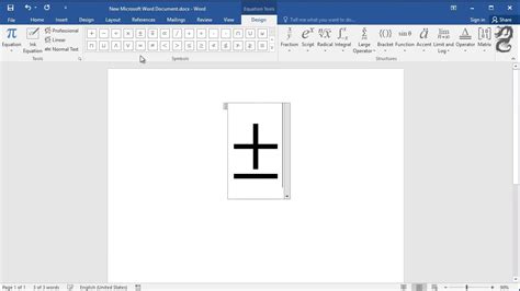 Plus Minus Symbol In Word