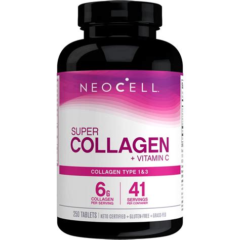NeoCell Super Collagen + Vitamin C, Types 1 & 3 Grass-Fed Collagen, for ...