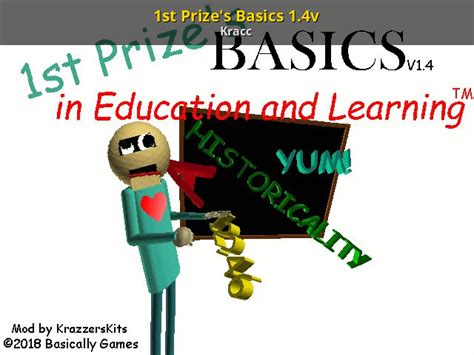 1st Prize's Basics 1.4v [Baldi's Basics] [Mods]