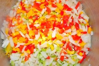 dice some onions, celery, and peppers | green bells are the … | Flickr