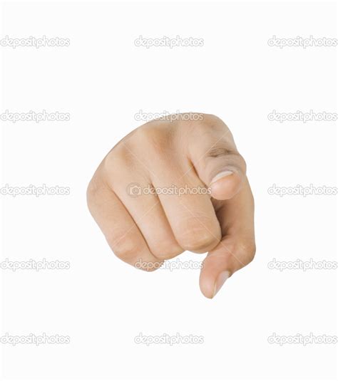 Hand pointing forward — Stock Photo © imagedb_seller #32967825