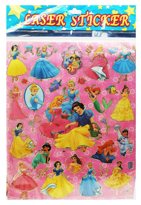 Disney Princess Sticker Collection Sheet (32 Stickers) - Walmart.com - Walmart.com