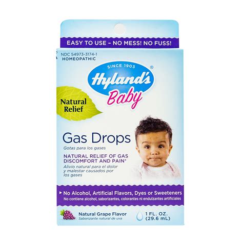 Hyland's Baby Gas Drops, Natural Relief Of Gas Discomfort And Pain ...