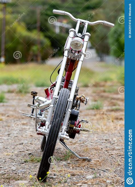 Harley Davidson Custom Vintage Chopper Editorial Image - Image of chopper, speed: 264297410