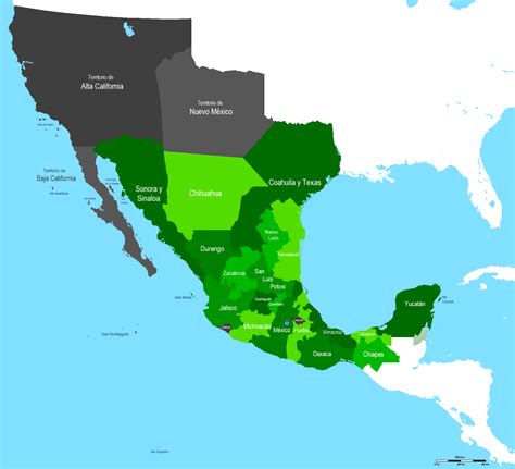 Archivo:Mapa de Mexico 1824 3.PNG - Wikipedia, la enciclopedia libre