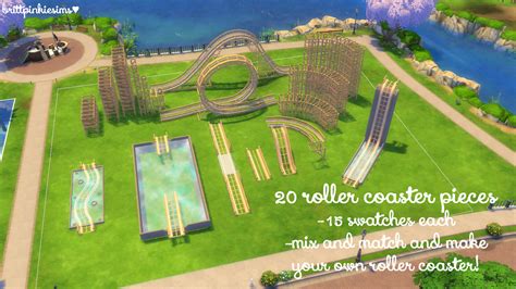 Mod The Sims - WCIF Roller Coaster Set by Brittpinkiesims?