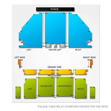 Palace Theatre at Stamford Center for the Arts Seating Chart | Vivid Seats