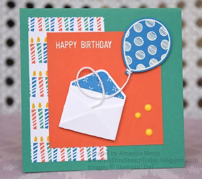 Did You Stamp Today?: Birthday Envelope - Stampin' Up! Balloon Adventures