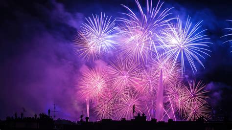 New Year Fireworks 4K #6590e Wallpaper iPhone Phone