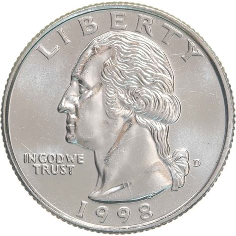 1998 Quarter Value: are "P", "D", "S" mint mark worth money?