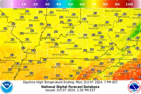 NOAA Graphical Forecast for Kentucky