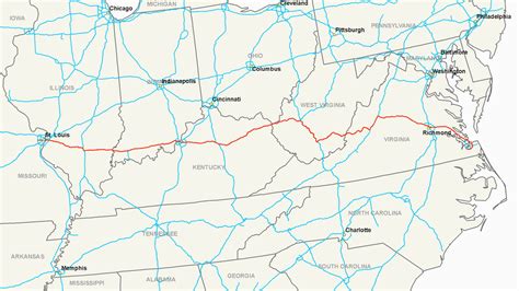 Road Map Of Kentucky and Tennessee | secretmuseum