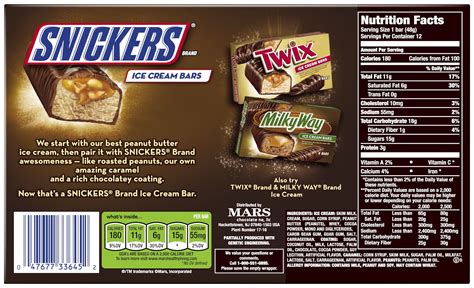 Snickers Nutrition Label Ingredients - Juleteagyd