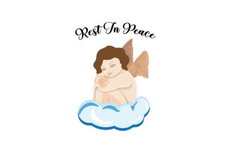 Angel, Rest in Peace - Background SVG Cut file by Creative Fabrica ...